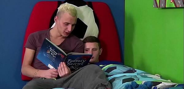  Sissy twink gets ass fucked hard after a bedtime story